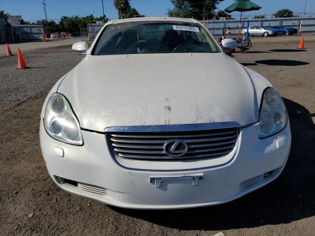 JTHFN48Y950067859 - 2005 LEXUS SC 430 WHITE photo 5