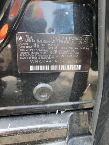 WBAKB8C57CC852404 - 2012 BMW ALPINA B7 LI BLACK photo 12