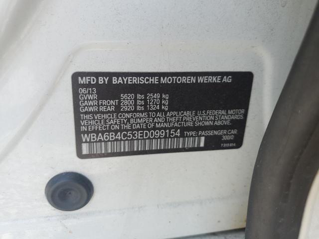 WBA6B4C53ED099154 - 2014 BMW 650 XI GRAN COUPE WHITE photo 12