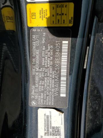 WBALM7C5XBE384051 - 2011 BMW Z4 SDRIVE35I შავი ფოტო 12