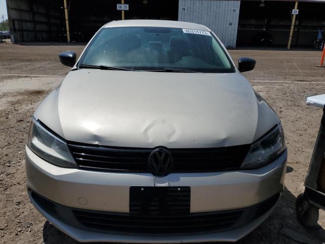 3VW2K7AJ0EM265344 - 2014 VOLKSWAGEN JETTA BASE 金色 照片 5