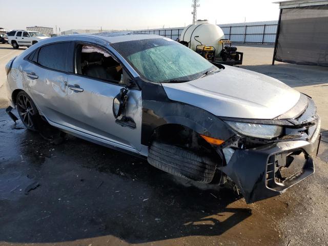 SHHFK7H98JU418744 - 2018 HONDA CIVIC SPORT TOURING SILVER photo 4