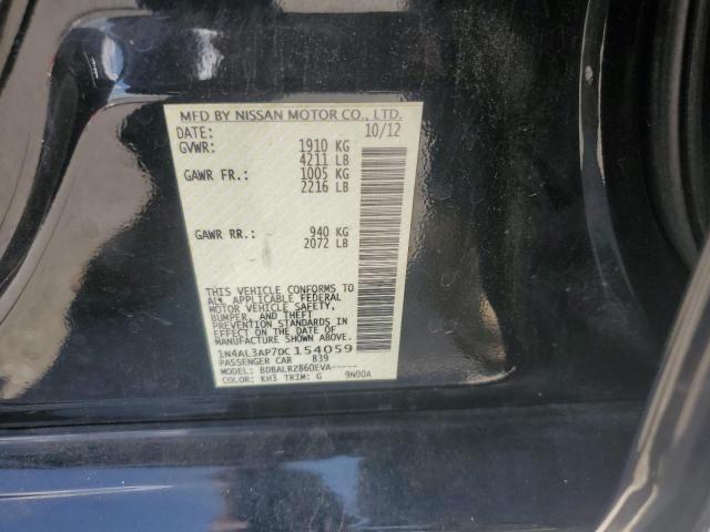 1N4AL3AP7DC154059 - 2013 NISSAN ALTIMA 2.5 BLACK photo 12