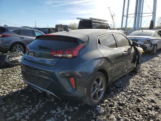 KMHTG6AFXKU010332 - 2019 HYUNDAI VELOSTER BASE GRAY photo 4