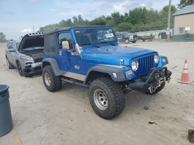 1J4FY19S3XP400482 - 1999 JEEP WRANGLER / SPORT BLUE photo 4