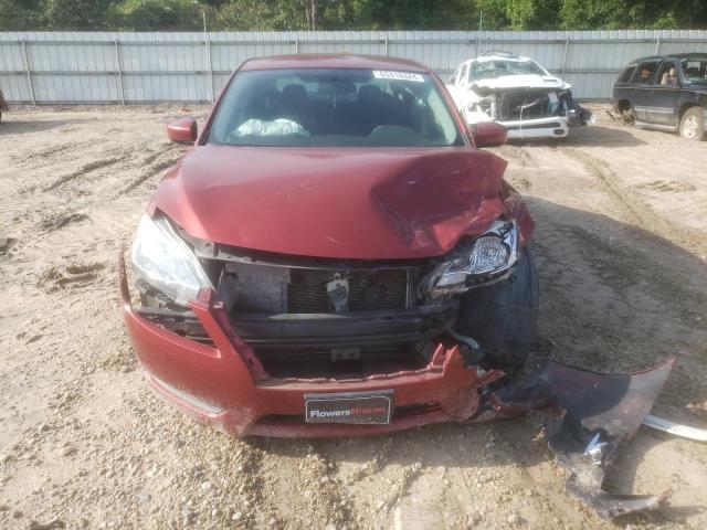 3N1AB7AP8FL632715 - 2015 NISSAN SENTRA S BURGUNDY photo 5