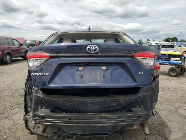 5YFEPMAE9MP259990 - 2021 TOYOTA COROLLA LE BLUE photo 6