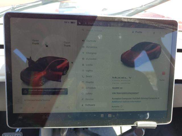 7SAYGDEEXPA200597 - 2023 TESLA MODEL Y 红色 照片 9