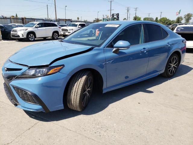 4T1G11AKXPU116404 - 2023 TOYOTA CAMRY SE NIGHT SHADE BLUE photo 1