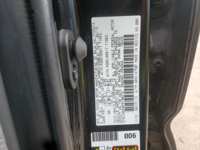 3TMLU4EN4FM190372 - 2015 TOYOTA TACOMA DOUBLE CAB Negro foto 12