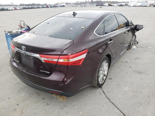 4T1BK1EB2DU074274 - 2013 TOYOTA AVALON BASE 紫色 照片 4