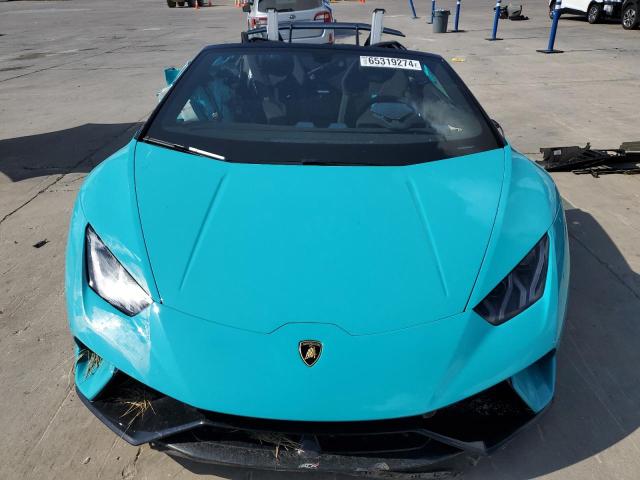 ZHWUS4ZF3KLA12102 - 2019 LAMBORGHINI HURACAN PERFORMANTE BLUE photo 5