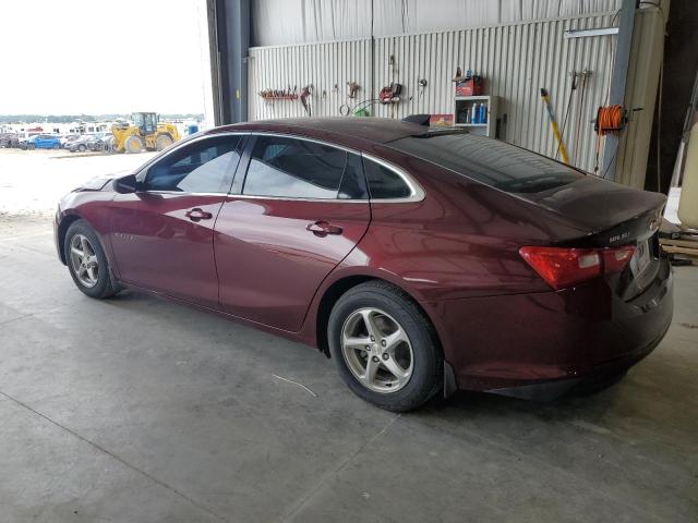 1G1ZB5STXGF225838 - 2016 CHEVROLET MALIBU LS ბურგუნდია ფოტო 2