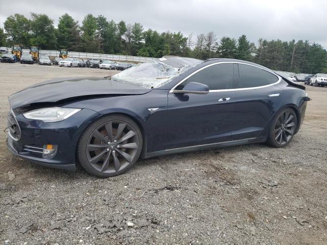 5YJSA1DP6DFP15469 - 2013 TESLA MODEL S ლურჯი ფოტო 1