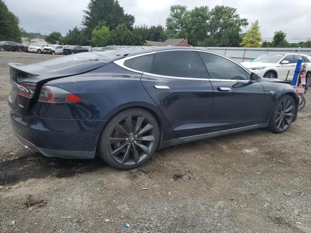 5YJSA1DP6DFP15469 - 2013 TESLA MODEL S BLUE photo 3