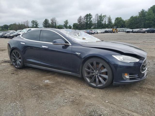 5YJSA1DP6DFP15469 - 2013 TESLA MODEL S ლურჯი ფოტო 4