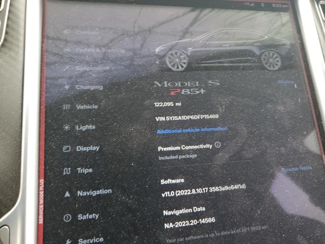 5YJSA1DP6DFP15469 - 2013 TESLA MODEL S ლურჯი ფოტო 9