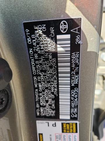 JTNK4RBE2K3072938 - 2019 TOYOTA COROLLA SE Kahverengi fotoğraf 13