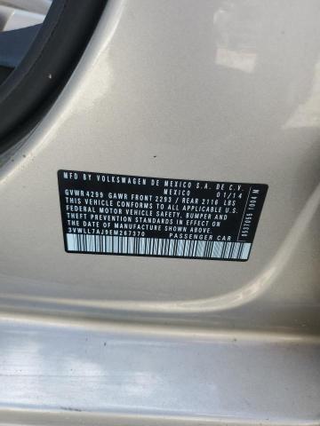 3VWLL7AJ9EM267370 - 2014 VOLKSWAGEN JETTA TDI TAN photo 12