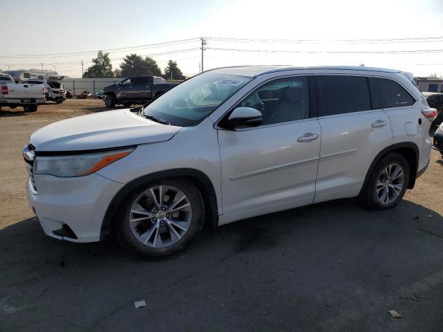 5TDJKRFH0ES062860 - 2014 TOYOTA HIGHLANDER XLE 白色 照片 1