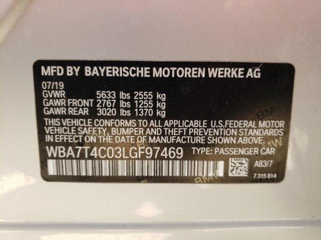 WBA7T4C03LGF97469 - 2020 BMW 740 XI SILVER photo 13