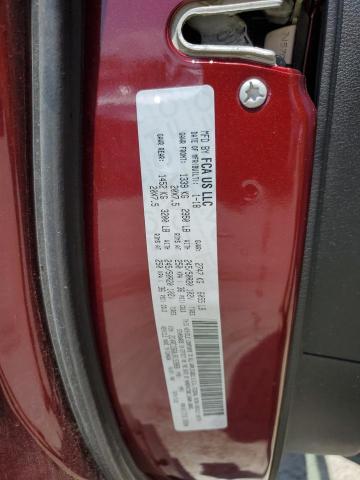 2C4RC1BG0JR193868 - 2018 CHRYSLER PACIFICA TOURING L მუქწითელი ფოტო 12