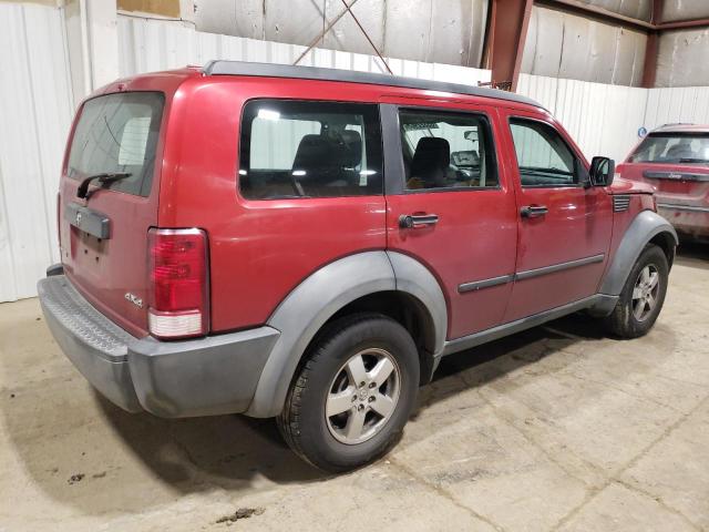 1D8GU28K98W241134 - 2008 DODGE NITRO SXT BURGUNDY photo 3