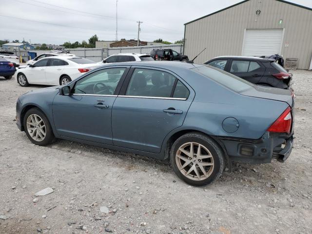 3FAHP0JA4CR449164 - 2012 FORD FUSION SEL BLUE photo 2