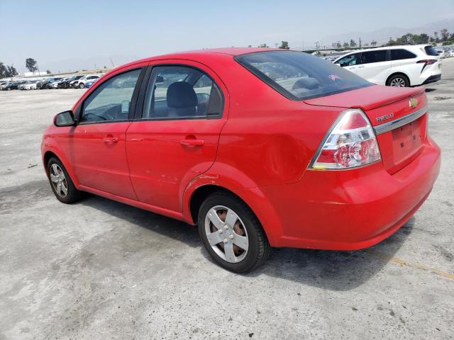 KL1TD5DE9AB113320 - 2010 CHEVROLET AVEO LS Kırmızı fotoğraf 2