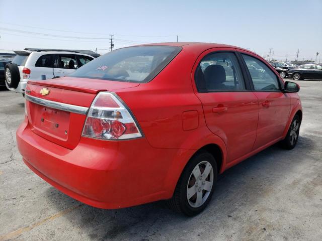 KL1TD5DE9AB113320 - 2010 CHEVROLET AVEO LS Kırmızı fotoğraf 3