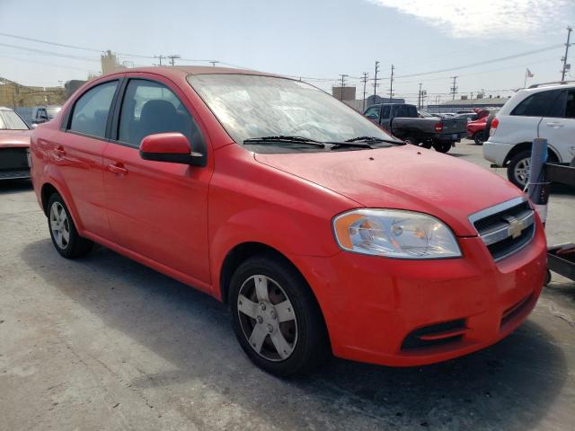 KL1TD5DE9AB113320 - 2010 CHEVROLET AVEO LS Kırmızı fotoğraf 4