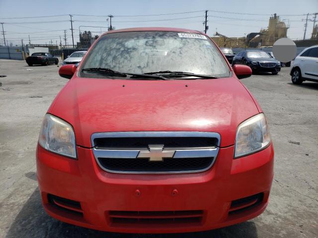 KL1TD5DE9AB113320 - 2010 CHEVROLET AVEO LS Kırmızı fotoğraf 5