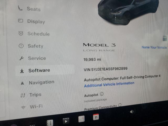 5YJ3E1EA5SF962899 - 2025 TESLA MODEL 3 石墨色 照片 9