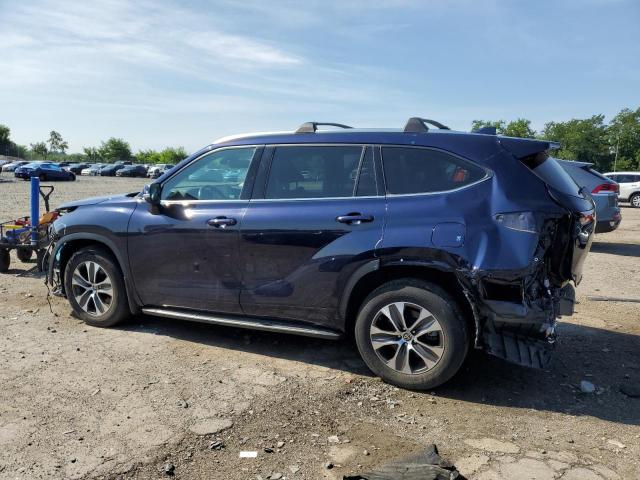 5TDHZRBH0MS532450 - 2021 TOYOTA HIGHLANDER XLE Niebieski zdjęcie 2