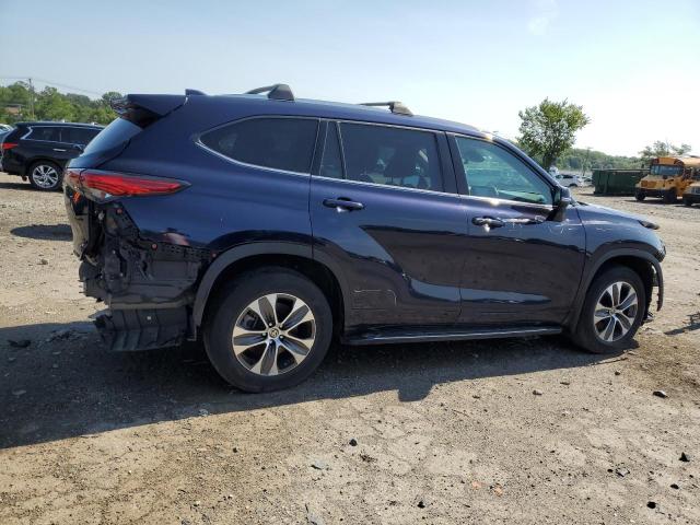 5TDHZRBH0MS532450 - 2021 TOYOTA HIGHLANDER XLE Niebieski zdjęcie 3