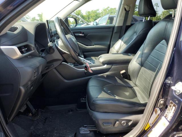 5TDHZRBH0MS532450 - 2021 TOYOTA HIGHLANDER XLE Niebieski zdjęcie 7