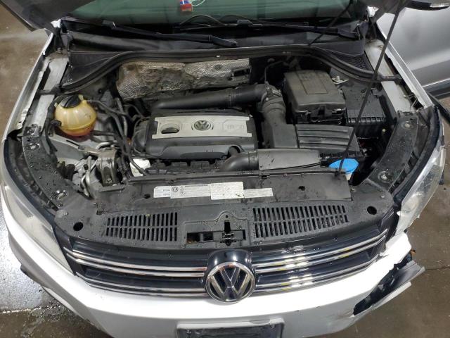 WVGAV7AX0CW522327 - 2012 VOLKSWAGEN TIGUAN S ვერცხლისფერი ფოტო 12
