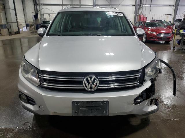 WVGAV7AX0CW522327 - 2012 VOLKSWAGEN TIGUAN S ვერცხლისფერი ფოტო 5