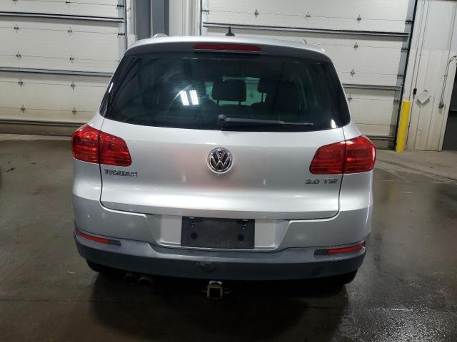 WVGAV7AX0CW522327 - 2012 VOLKSWAGEN TIGUAN S ვერცხლისფერი ფოტო 6
