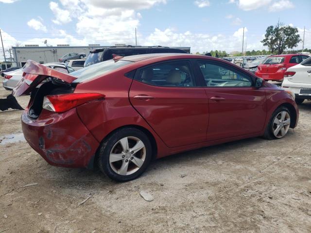 5NPDH4AE8DH318498 - 2013 HYUNDAI ELANTRA GLS RED photo 3