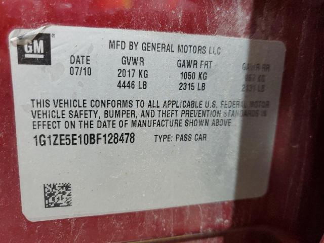 1G1ZE5E10BF128478 - 2011 CHEVROLET MALIBU LTZ 勃艮第红 照片 13