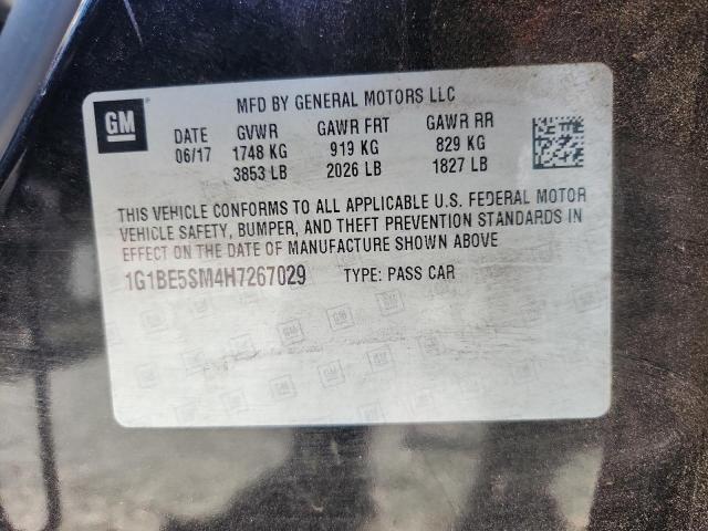 1G1BE5SM4H7267029 - 2017 CHEVROLET CRUZE LT Schwarz Foto 12