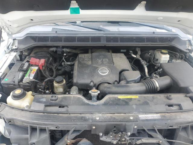 1N6BA0EC0EN505410 - 2014 NISSAN TITAN S WHITE photo 11