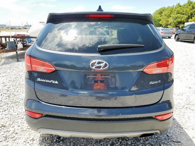 5XYZT3LB2FG233426 - 2015 HYUNDAI SANTA FE S BLUE photo 6