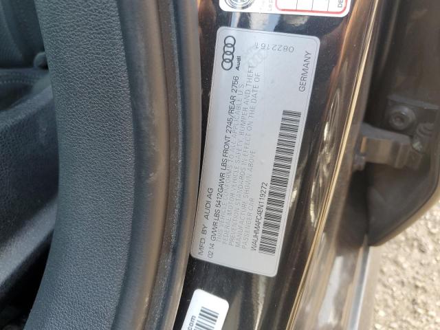 WAUHMAFC4EN119272 - 2014 AUDI A6 PRESTIGE გრაფიტი ფოტო 12