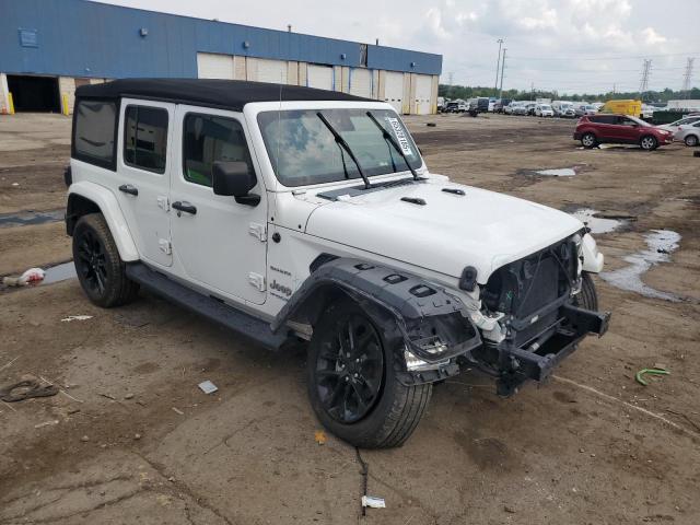 1C4JJXP64NW154512 - 2022 JEEP WRANGLER U SAHARA 4XE WHITE photo 4