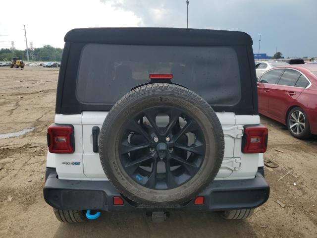 1C4JJXP64NW154512 - 2022 JEEP WRANGLER U SAHARA 4XE WHITE photo 6