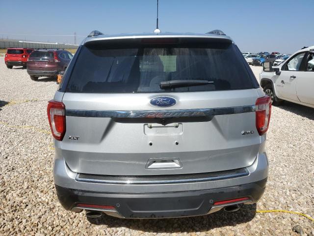 1FM5K8D86JGB33722 - 2018 FORD EXPLORER XLT SILVER photo 6