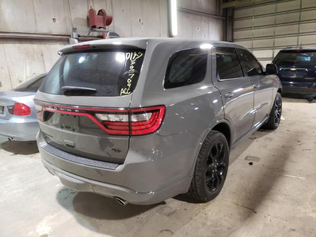 1C4SDJCT2KC803709 - 2019 DODGE DURANGO R/T GRAY photo 4