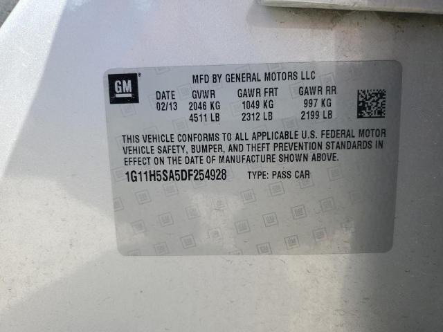 1G11H5SA5DF254928 - 2013 CHEVROLET MALIBU LTZ ვერცხლისფერი ფოტო 12